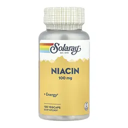 Ніацин (вітамін B3), Niacin 100 mg - 100 vcaps