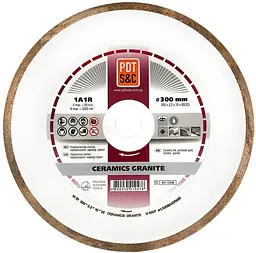Алмазний диск по кераміці PDT Ceramics Granite 1A1R 300х2.2х10х32 мм