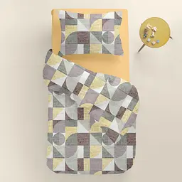 Дитяча постільна білизна Cosas GEOMETRY 110х140см (GeometryBeigeOlive_11Honey_140) - мініатюра 2