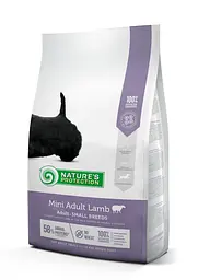 Сухий корм для дорослих собак малих порід з ягнятиною Nature's Protection Mini Adult Lamb Small Breeds, 7.5 кг