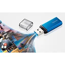 USB флеш-накопичувач Apacer AH25C 256GB USB-A 3.2 Gen 1 Ocean Blue (AP256GAH25CU-1) [94248] - мініатюра 7
