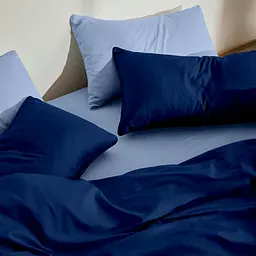 Євро постільна білизна з простирадлом на резинці DENIM BREEZE CS1 COSAS (4822052441206) - мініатюра 2
