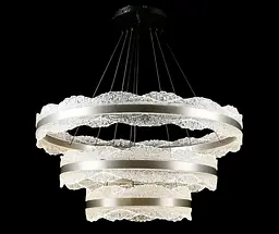 Люстра стельова LED Splendid Ray L83058/800+600+400/3, діаметр 80 см, чорний та сірий, сучасний стиль для дому - мініатюра 4