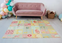 Дитячий двосторонній складний килимок Poppet Стікери та Казковий політ, 200x180x1 см (PP010-200) - мініатюра 9