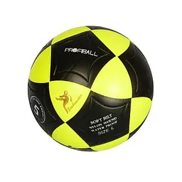 Футбольний м'яч Sport Brand MS1771 розмір №5, м'яч для активного відпочинку ПВХ Ігровий м'яч для футболу Жовто/Чорний