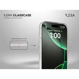 Чохол iLera GlassCase + Camera Button with MagSafe для Apple iPhone 17 Pro Max Frosted (iLGlCFrCb17PrMx) [150422] - мініатюра 4