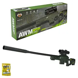 Ігрова модель снайперської гвинтівки AWM зі стріляниною гелевими кульками та прицілом (JZ-A11G)