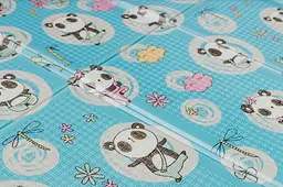 Дитячий двосторонній складаний килимок Poppet Пригоди ведмедиків і Танець панд, 150х180 см (PP003-150) - мініатюра 4