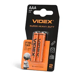 Батарейка сольова Videx R03P/AAA 2шт SMALL BLISTER VIDEX (21161-000)