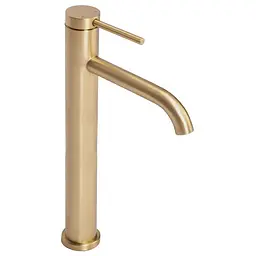 Змішувач для умивальника Rea Clif brushed gold високий REA-B5329, Золотий