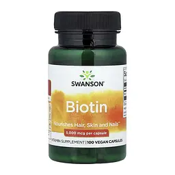 Біотин Biotin 5000mcg - 100 caps
