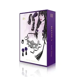 Романтичний подарунковий набір RIANNE S Ana's Trilogy Set III: ерекційне кільце, ажурна маска - мініатюра 3