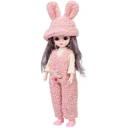Дитяча іграшкова лялька Bambi F0322(Pink) шарнірна, розмір 29 см