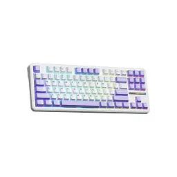 Клавіатура Aula F87 keycap KRGD Blue USB UA White (6948391202464) - мініатюра 2