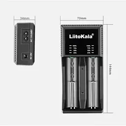 Універсальний зарядний пристрій LiitoKala Lii-PL2 EU на 2 канали - мініатюра 3