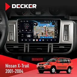 Штатна магнітола Nissan X-Trail 2001-2004 Decker D9-011 4x64, DSP, 4G, 360 Decker (НФ-00007555)