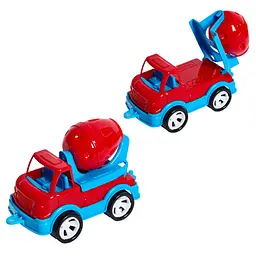 Дитячий бетонозмішувач "Mini Matik" 002/3BMS(Red) обертовий барабан, 13,5 см