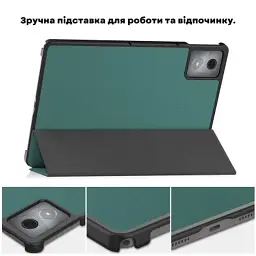 Чохол до планшета BeCover Smart Case Lenovo Idea Tab/K11 (2nd Gen) TB336/Xiaoxin Pad (2025) 11" Dark Green (714097) - мініатюра 6