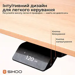 Геймерський стіл Sihoo D07 1.8m Maple/White (D07A-102/D07J-102-AB/D07-P) - мініатюра 4