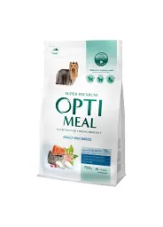 Optimeal Adult Dogs Mini Breed Salmon - сухий корм для дорослих собак мініатюрних порід з високим вмістом лосося 1.5 кг