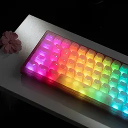 Ігрова механічна клавіатура Womier VK66 Pro / Дротове підключення / Womier POM Series Switches / Pink - мініатюра 3