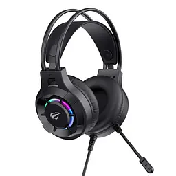 Ігрові навушники з мікрофоном HAVIT H2049d RGB Black HAVIT (29172-000) - мініатюра 2