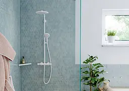 Душова система з термостатом Hansgrohe Croma Select S Showerpipe 280 1jet EcoSmart BR brushed bronze 26891140 - мініатюра 3