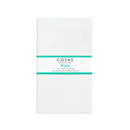 Набір простирадло на резинці 160х200 WHITE / ZIGZAG LBLUE COSAS (4822052058947) - мініатюра 5