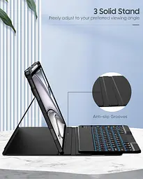 Чохол MoKo для iPad Air 13 дюймів з клавіатурою (M3 2025/M2 2024), чохол для iPad Pro 12,9 дюйма (5-го/6-го покоління) - мініатюра 2