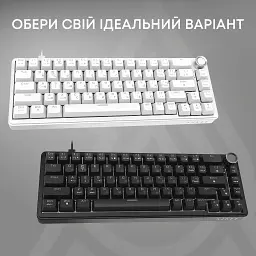 Клавіатура Ajazz AK690 Peach Mist Switch USB UA White (AK690-PM-W) - мініатюра 6