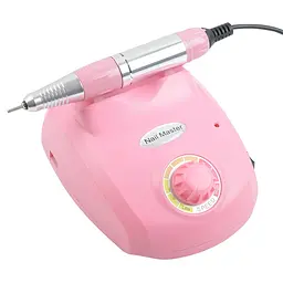 Фрезер-машинка для манікюру та педикюру з педаллю Beauty nail 9-1 DM-208 корекції штучних нігтів 6 насадок 25 т об/хв Рожева - мініатюра 8