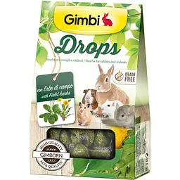 Ласощі GimBi для гризунів, дропси з травами, 50 г - мініатюра 2