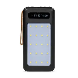 Повербанк 20000mAh Power Bank Kraft KPB-1120L Black LED-ліхтар (43-00081)