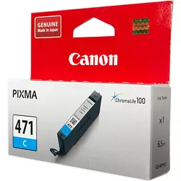 Картридж струменевий CLI-471C PIXMA MG5740/MG6840 Cyan Canon teh0015098