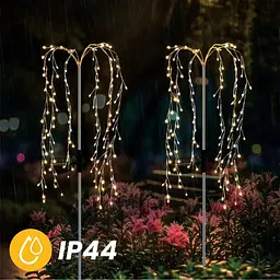 Сонячна лампа декоративне дерево, ефект водоспаду, Lumiled Adonis - мініатюра 7