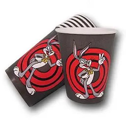 Паперовий одноразовий стакан з малюнком об'ємом 250 мл "Bugs Bunny" Маестро 50 шт/уп. - мініатюра 2