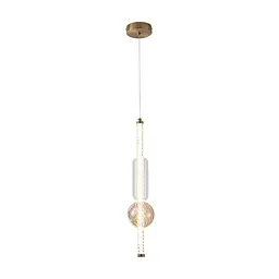 Светильник підвісний LED Levistella 788P39319 AB+CL+AM, 7W, 4000K, скло, вінтажний стиль для вітальні - мініатюра 2