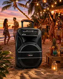 Портативна колонка BT 115 / Портативна колонка Su-Kam BT115D / Bluetooth, USB, FM акустична система караоке-система - мініатюра 2