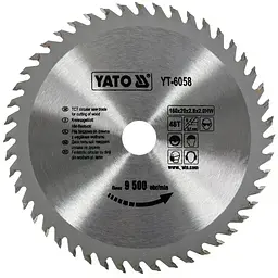 Диск пиляльний победітовий по дереву YATO 160x20x2.8x2.0 мм (YT-6058)