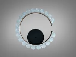 Стельова LED люстра Diasha 2511/500CG графіт 50W з пультом до 10 м2 - мініатюра 4