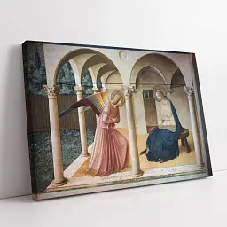Інтер'єрна картина Благовіщення, Фра Анджеліко, Fra Angelico, Annunciation, релігійний декор, 43×60 см (id6970) - мініатюра 2