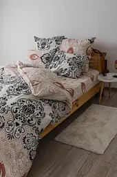 Комплект постільної білизни ТЕП Soft dreams Turkish полуторний чорний з бежевим (2-03857_25321) - мініатюра 4