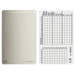 Мнемонічний планшет Lapua Seed phrase keeper, без логотипу (LSPKNL)