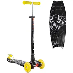 Самокат дитячий Best Scooter 12 Чорно-жовтий 000254923