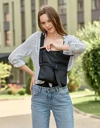 Сумка жіноча Sambag Dalas чорна 20 х 25 х 4 см (70301065) - мініатюра 7