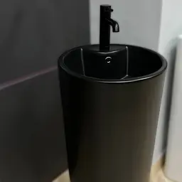 Умивальник VBI Bolonia black matt напольний VBI-019003, Чорний матовий - мініатюра 2