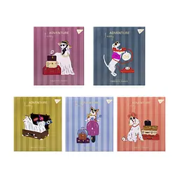 Зошит Yes Exquisite doggy А5 24 аркушів клітинка (767536), в асортименті