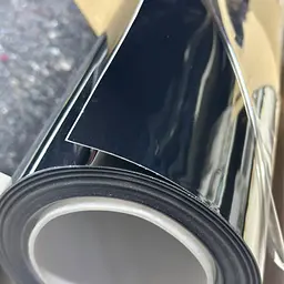 Автомобільна вінілова плівка ПВХ Chrome Mirror Black Суперглянець 1.52 Метра х 1 Метр 160 мікрон (CL-SCM-01P) - мініатюра 4