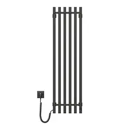 Електрична рушникосушка Navin Levante 330x1200 Sensor ліва, чорний муар 10-012033-4860, Чорний матовий, Ліве, Електронний - мініатюра 2
