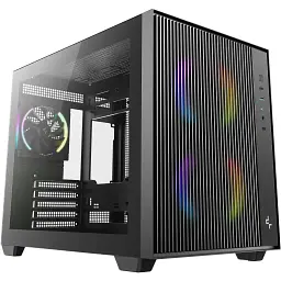 Корпус для ПК Deepcool CG330 Mesh 3F Black (R-CG330MESH-BKANM3-G)
